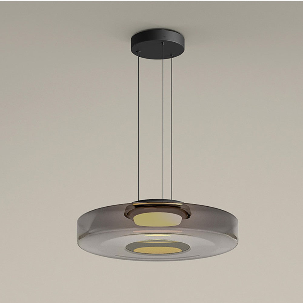 Suspension en verre style Bauhaus