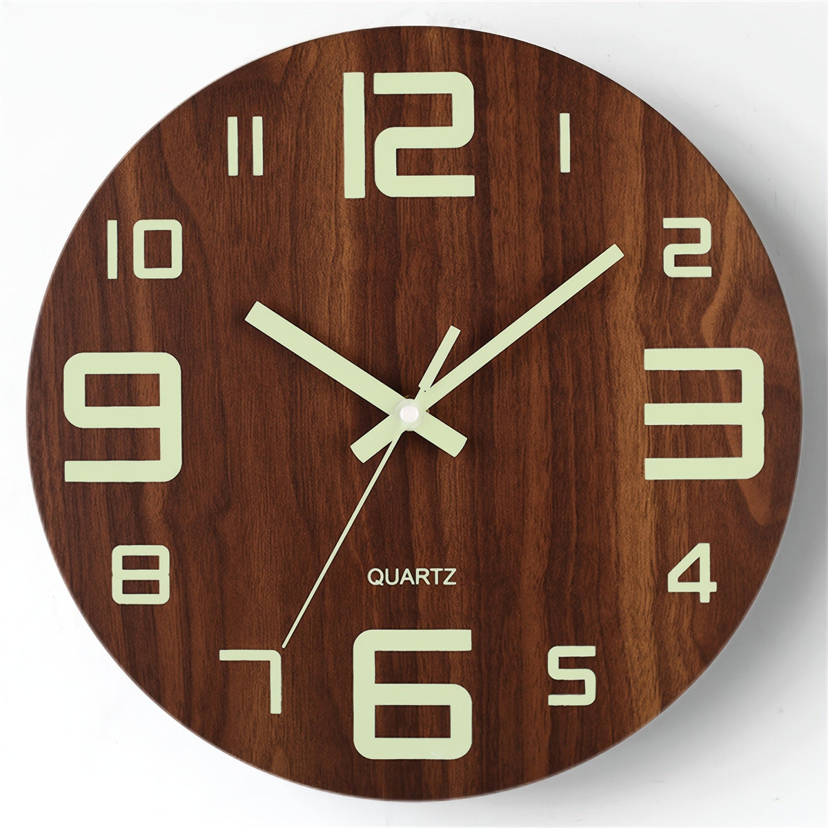 Horloge murale en noyer