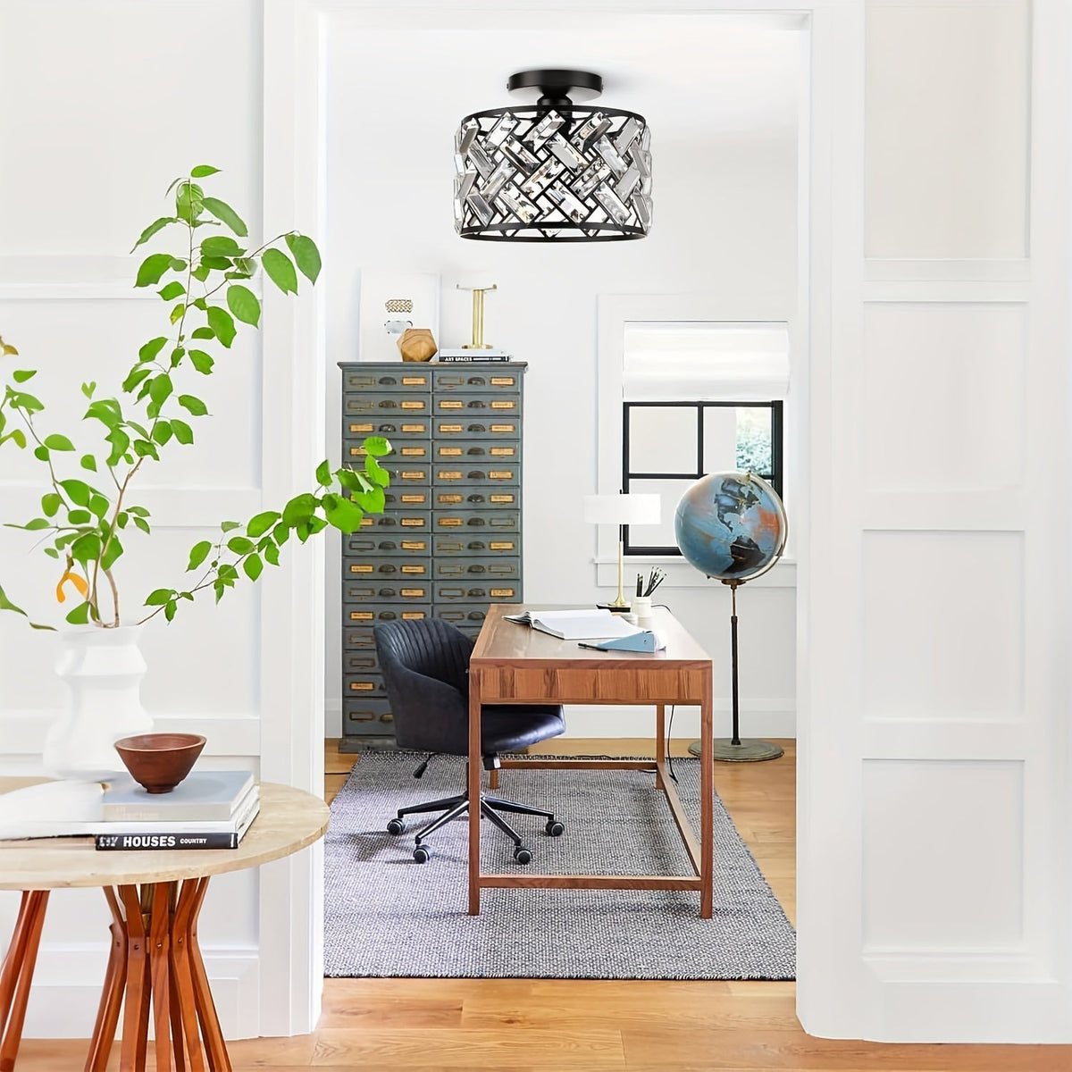 Plafonnier moderne en cristal