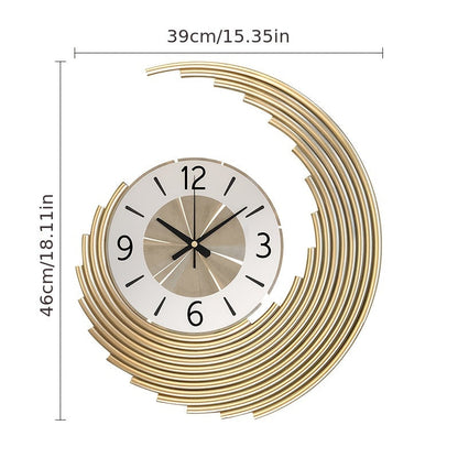 Horloge murale 3D en métal