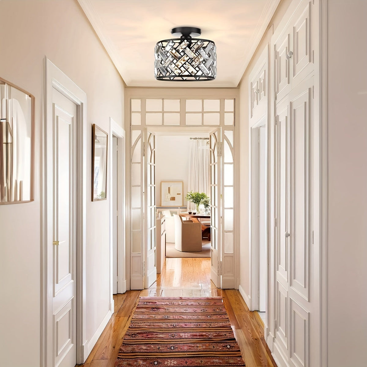 Plafonnier moderne en cristal