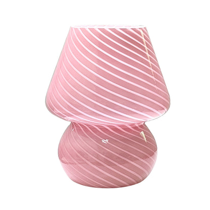 Lampe champignon en verre