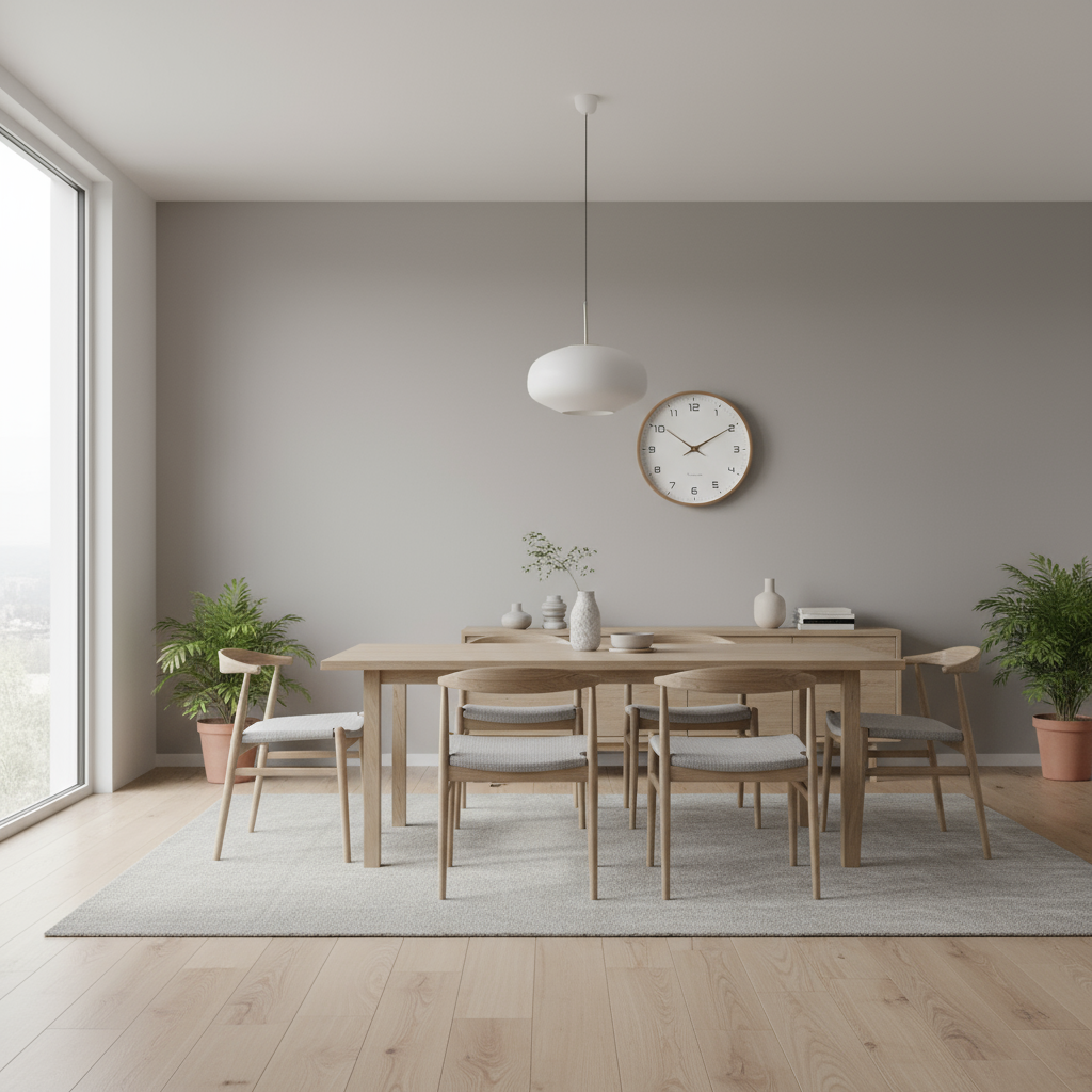 Horloge murale nordique en bois