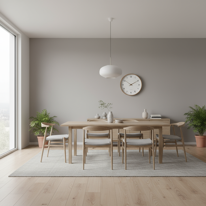Horloge murale nordique en bois