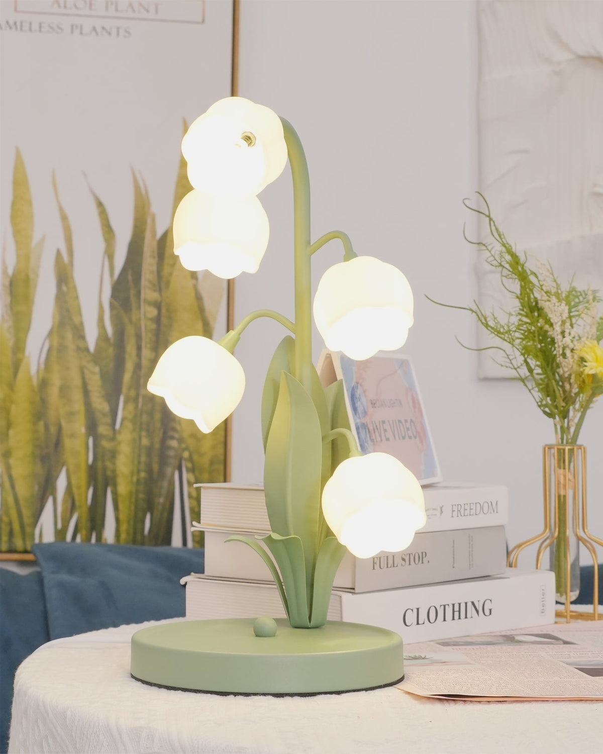 Lampe de table Bell Orchid tulipe