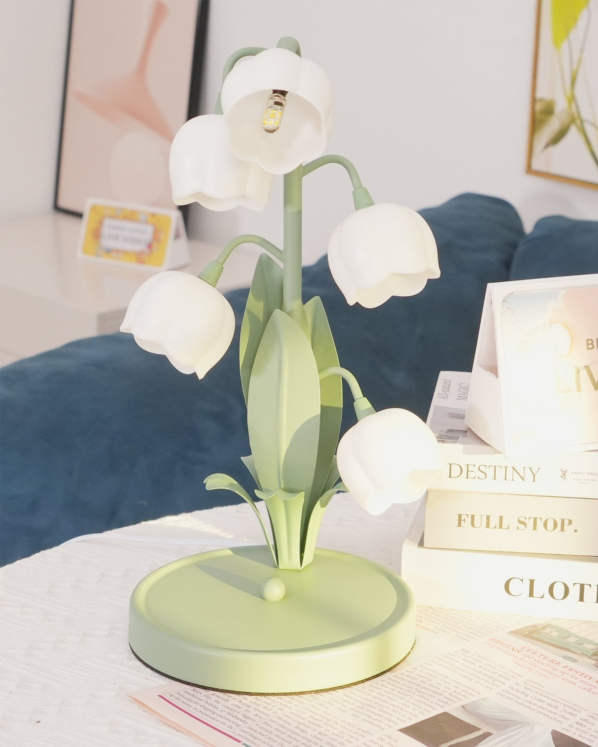 Lampe de table Bell Orchid tulipe