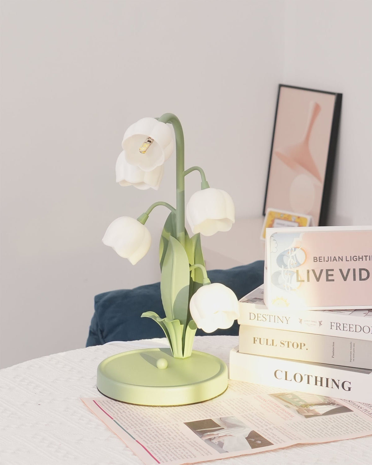 Lampe de table Bell Orchid tulipe