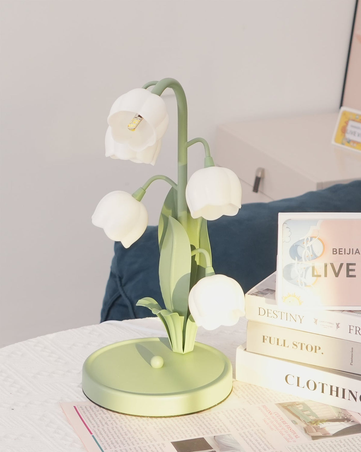 Lampe de table Bell Orchid tulipe