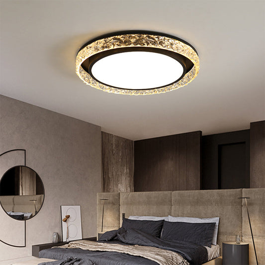 Plafonnier DEL Halo de cristal