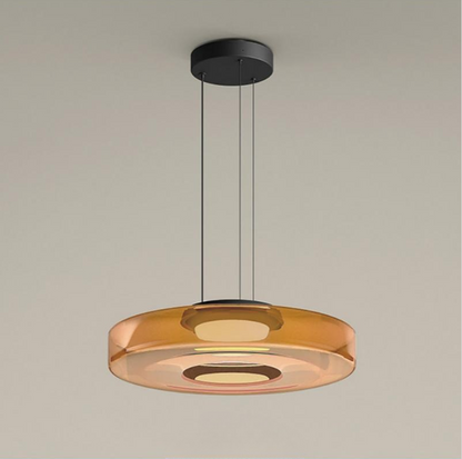 Suspension en verre style Bauhaus