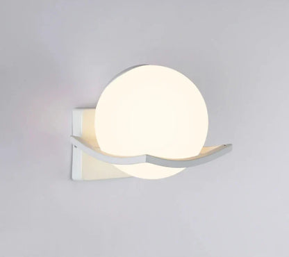 Applique murale Makar globe opalin