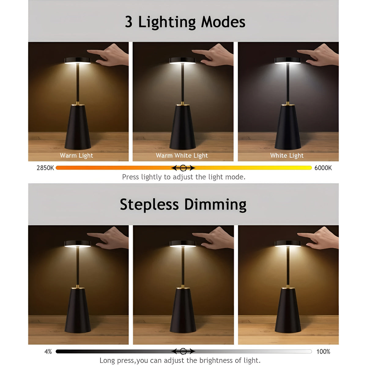 Lampe Sleek sans fil rechargeable