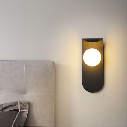 Applique scandinave sphère givrée