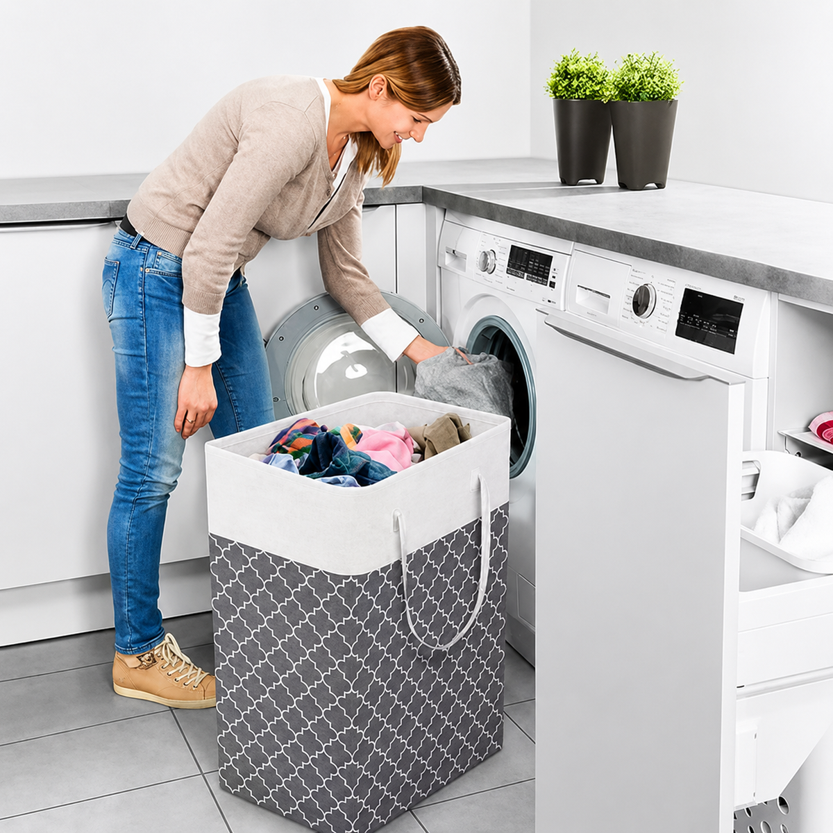 Panier à linge pliable Lauva 75 L
