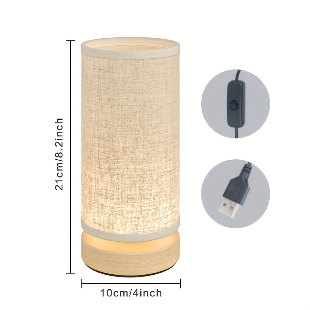Lampe de table moderne en bois