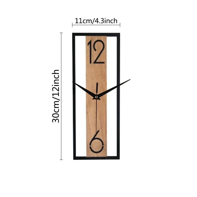 Horloge murale rectangulaire