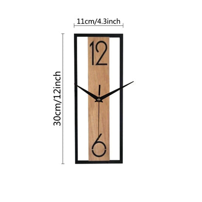 Horloge murale rectangulaire
