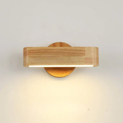 Applique murale orientable en bois