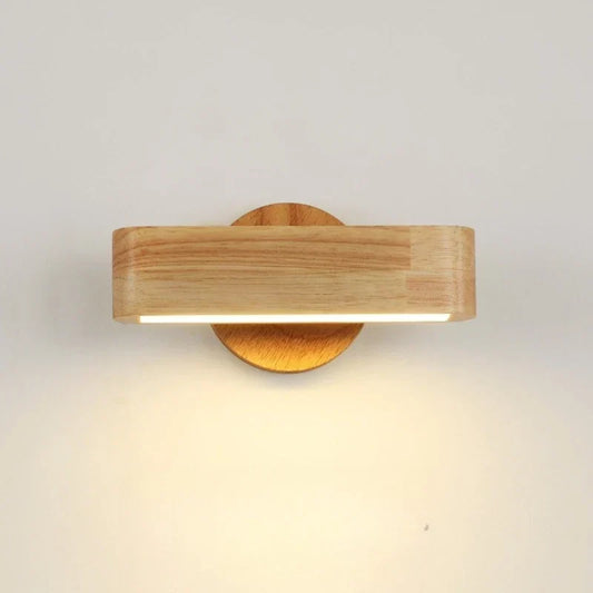 Applique murale orientable en bois