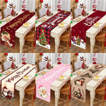 Chemin de table de Noël au père Noël, 35 x 180 cm