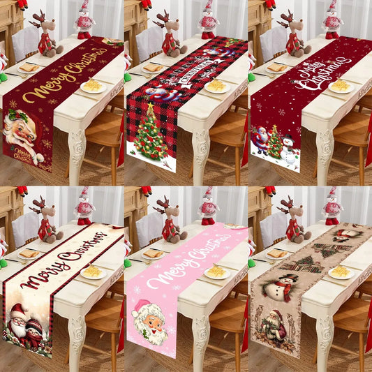 Chemin de table de Noël au père Noël, 35 x 180 cm