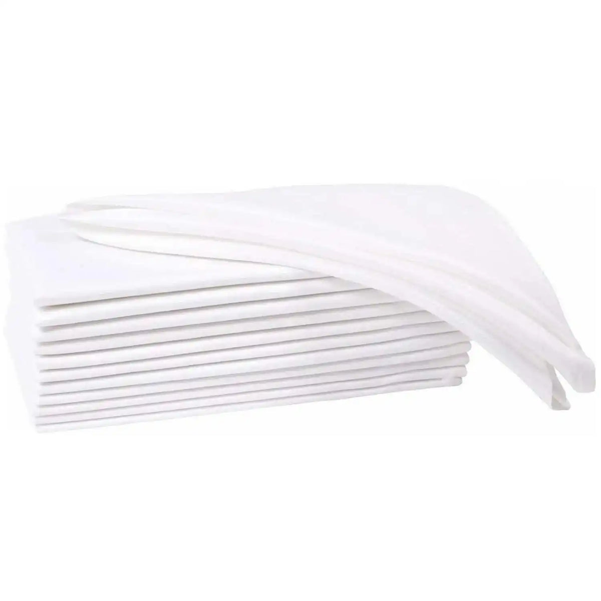 Serviettes de table en coton blanc, lot de 6