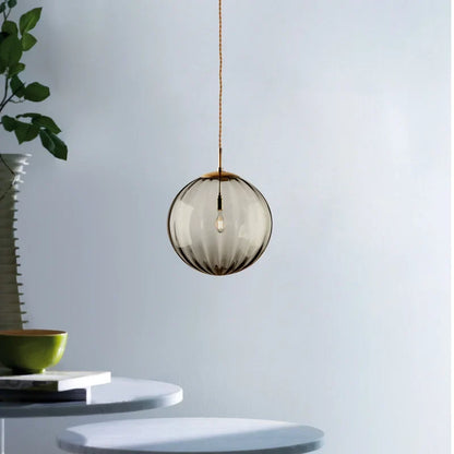 Suspension boule en verre