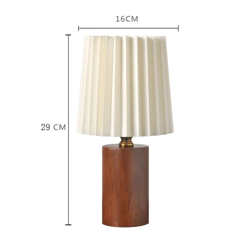 Lampe à abat-jour plissé