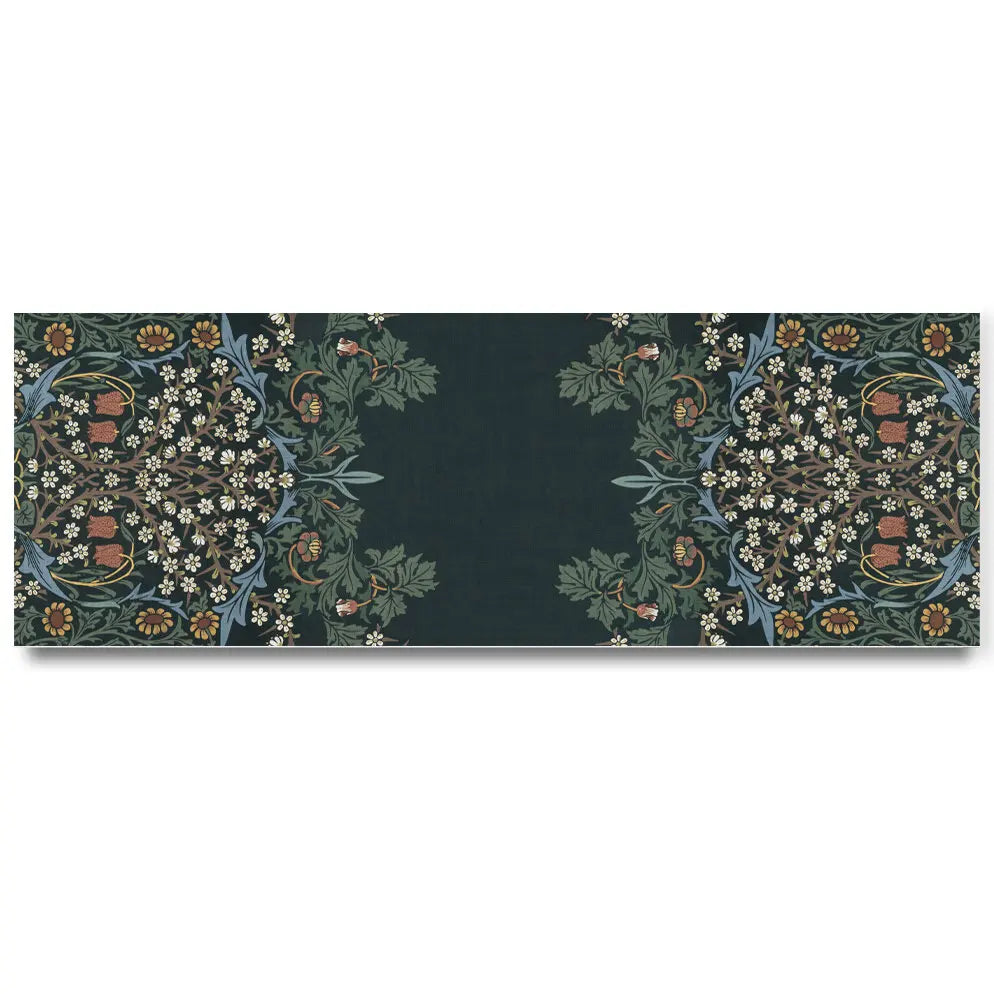 Chemin de table en lin motif Blackthorn de William Morris