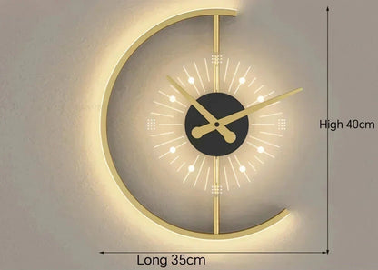 Applique horloge Lunaris