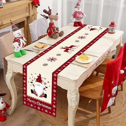 Chemin de table de Noël aux lutins, 35 x 180 cm