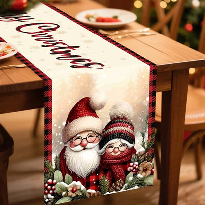 Chemin de table de Noël au père Noël, 35 x 180 cm
