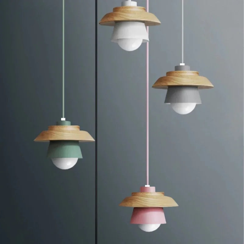 Suspension nordique coloris macaron