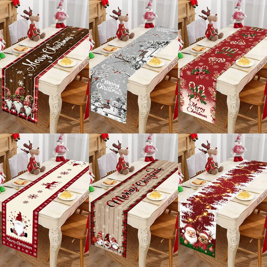 Chemin de table de Noël aux lutins, 35 x 180 cm