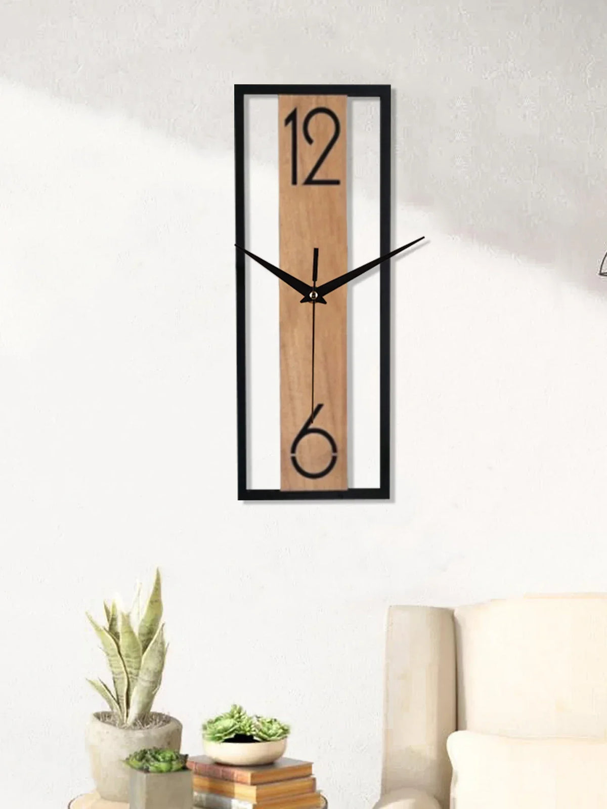 Horloge murale rectangulaire