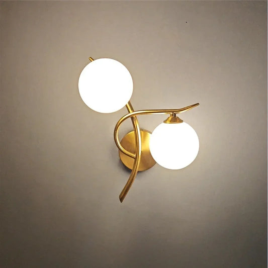 Applique murale Lunara double globe