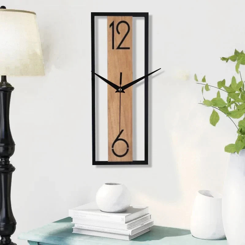 Horloge murale rectangulaire