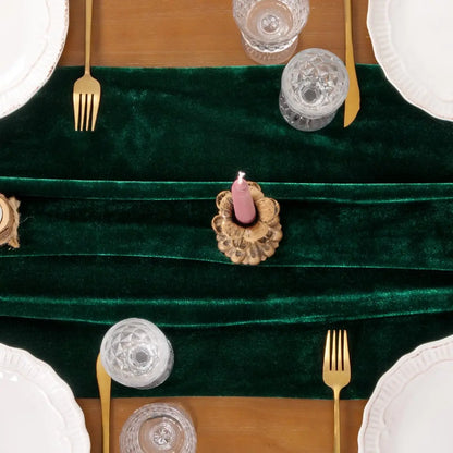 Chemin de table de Noël en velours, 3 m