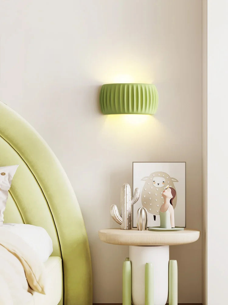 Applique en résine nervurée crème