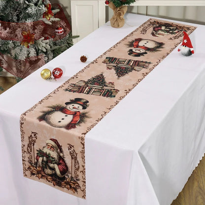 Chemin de table de Noël au père Noël, 35 x 180 cm