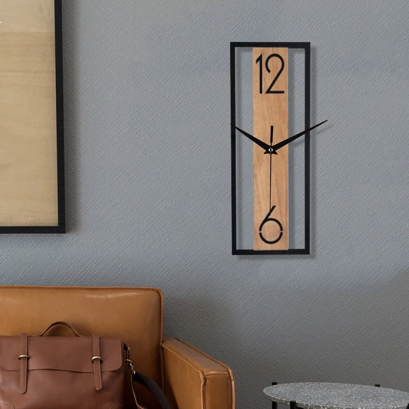 Horloge murale rectangulaire