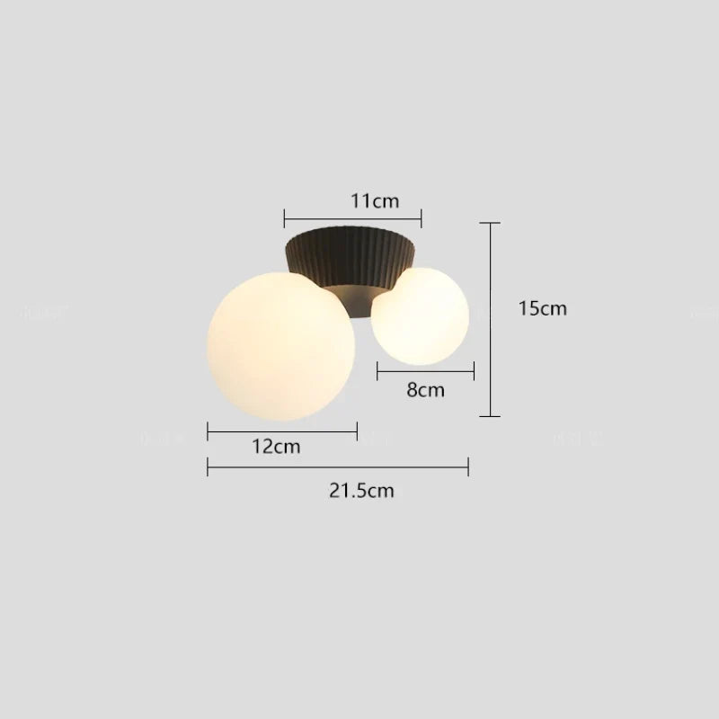 Plafonnier Luméa double globe