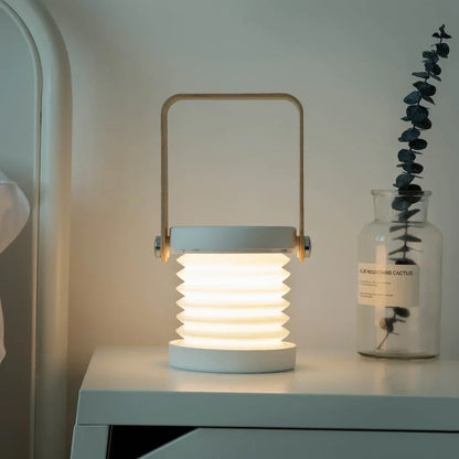 Lanterne portative en bois rechargeable