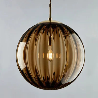 Suspension boule en verre