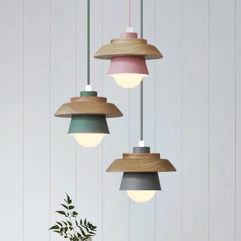 Suspension nordique coloris macaron