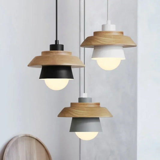 Suspension nordique coloris macaron