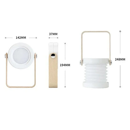 Lanterne portative en bois rechargeable