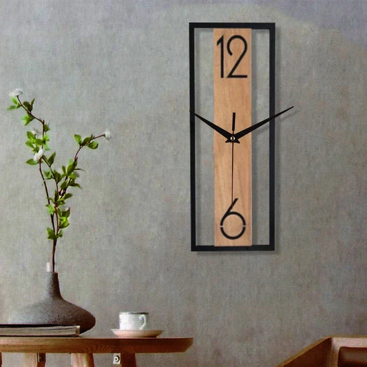 Horloge murale rectangulaire