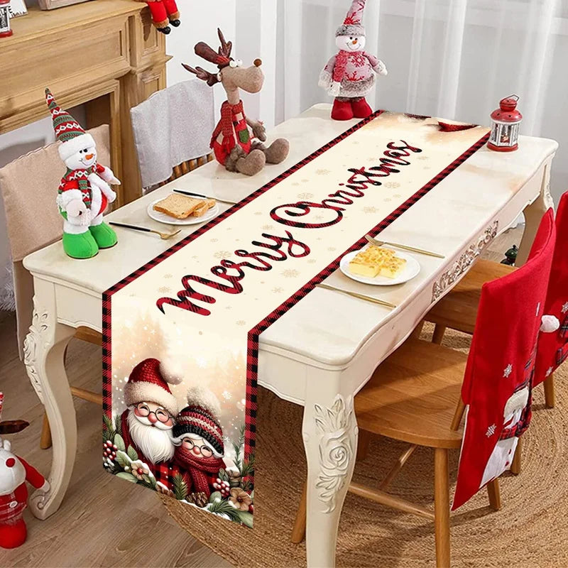 Chemin de table de Noël au père Noël, 35 x 180 cm