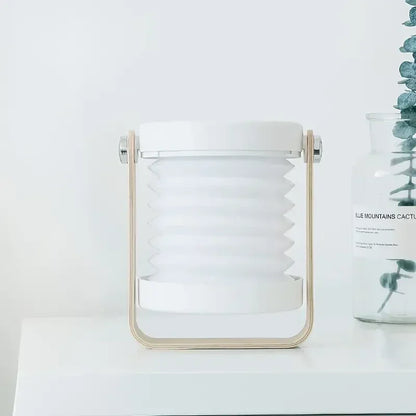 Lanterne portative en bois rechargeable